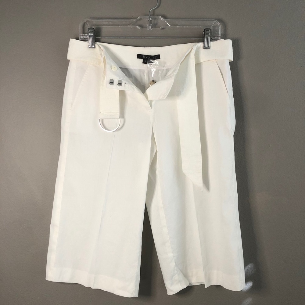 Theory Belted Ivory Bottom